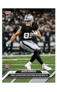 💥2024 Topps NOW Football Brock Bowers RC Card Breaks Rookie Record Invest - Picture 1 of 1