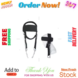 Head Neck Lifting Strap with Chain Adjustable Head Harness Neck Trainer for Home - Picture 1 of 4