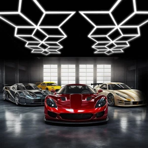 Rhombus LED-Beleuchtung Auto Detail Haus Garage Werkstatt Einzelhandel Lamp 230V - Picture 1 of 23