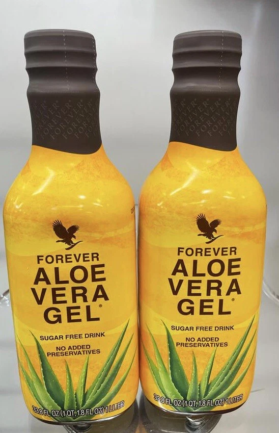 Paquete de 2 piezas de gel de aloe vera Forever Living 33,8 fl. oz (1 litro) ¡ENVÍO GRATUITO! Foto 1 de 4