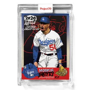 Topps PROJECT 70 Card 429 - Mookie Betts by Sophia Chang  LA Dodgers - Picture 1 of 2