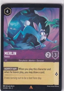 Ravensburger Disney Lorcana Floodborn English No. 52/204 Merlin Rare - Picture 1 of 1