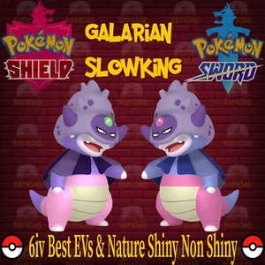 Pokémon Espada y Escudo Galarian Desaceleración 6IV, EVs y Naturaleza Brillante y No Brillante - Imagen 1 de 8