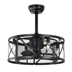20''Industrial 5-Blade Ceiling Fan with Remote Control ,5 ABS Blades Small Size - Picture 1 of 22