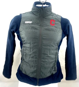 NEW Cleveland Indians Columbia Basin Butte Omni- Heat Navy Jacket Women's L - Picture 1 of 11