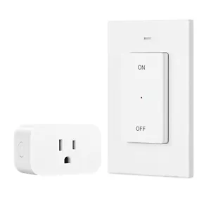 DEWENWILS Remote Control Outlet Wireless Wall Mounted Light Switch Plug in - Picture 1 of 13