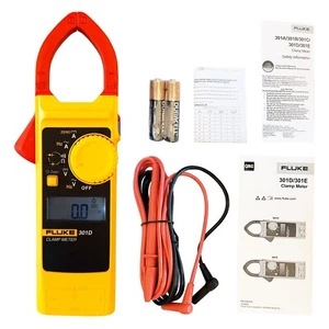 Fluke 301D AC/DC Clamp Meter 600A 600V Voltage Current Frequency Backlight - Picture 1 of 7