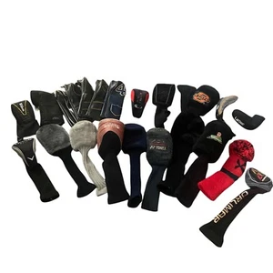 Lote De Colección De 22 Fundas Para Cabeza De Club De Golf Callaway Orlimar Wilson Cuero Difuso - Imagen 1 de 12