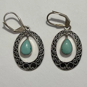 ohrringe sterlingsilber und türkis - Bild 1 von 9