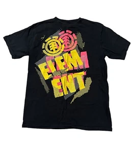 Vintage Y2k Element T-Shirt Skate Big Graphic Gr. Medium schwarz - Bild 1 von 5