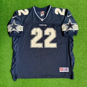 90's Emmitt Smith Dallas Cowboys Nike Authentic NFL Jersey Size Large/XL - Picture 1 of 9