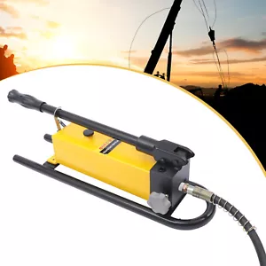 1*Pompa Idraulica Manuale ad Azione Singola con Tubo Olio Alta Pressione Ispessito Tuffatore - Foto 1 di 12