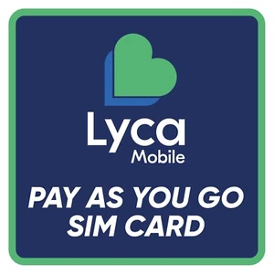 LYCAMOBILE PAY AS YOU GO SIM CARD £20.00 | 100GB Data - ULTD Mins - ULTD Texts - Picture 1 of 3