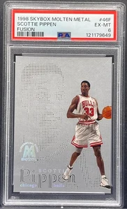 1998-99 SkyBox Molten Metal Scottie Pippen Fusion #/250 Rare 90’s Insert PSA 6 - Picture 1 of 2