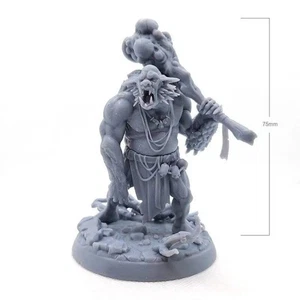 1/24 75mm 3D Print Model Kit Warrior Troll Orc Unpainted - Picture 1 of 1
