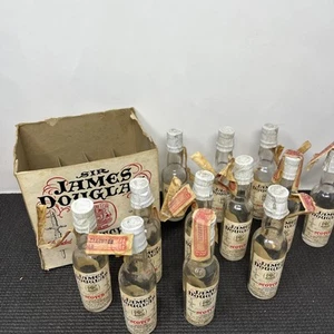 12 bottiglie di liquore scozzese vintage Sir James Douglas American Airlines vetro nips - Foto 1 di 17