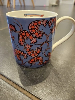 🐞Julia Riley Fine Fettle Creations Shrimp Mug By Duchess China🐞 - Image 1 of 4