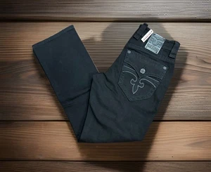 Rock Revival Men’s Jean’s -Arther Black Bootcut Jeans-200R - Picture 1 of 5