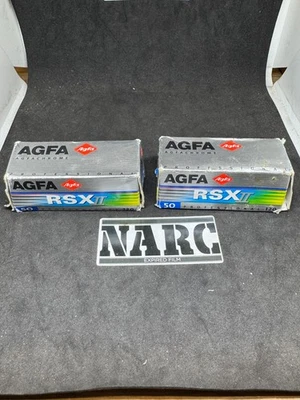 Agfachrome RSXII 100 120 professional film lot with 2 films - Image 1 of 3