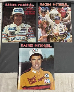 3 Issues 1982 RACING PICTORIAL Magazine Racing NASCAR INDY MIDGET SPRINT Camaro - Picture 1 of 15