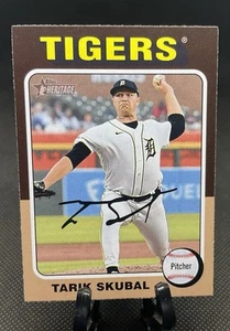 2024 Topps Heritage #247 Tarik Skubal - Detroit Tigers - Picture 1 of 3