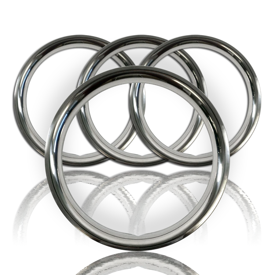 JUEGO DE 4 ANILLOS DE AJUSTE DE RUEDA DE ACERO INOXIDABLE DE 16" ANILLOS DE BELLEZA ANILLO GLAMOUR para llanta GM. Foto 1 de 4