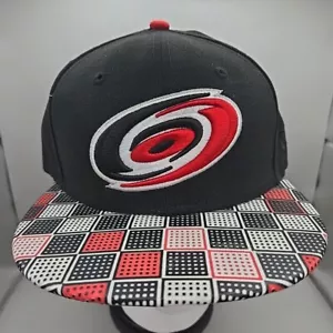 New Era 59Fifty NHL Carolina Hurricanes Red Black Embroidered Size 7 1/4 Hat - Picture 1 of 8