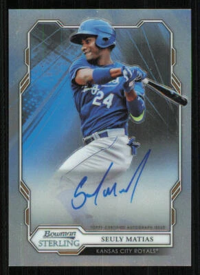 2019 Bowman Sterling Prospect AUTO #BSPASM Seuly Matias - Image 1 of 2