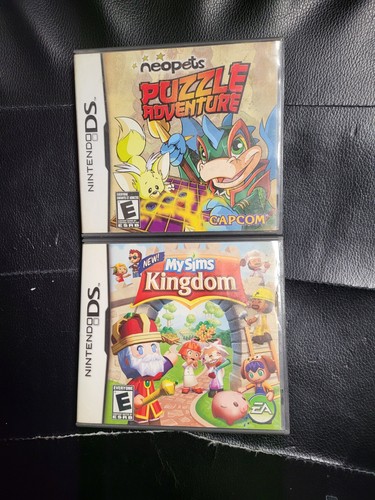 LOT OF 2 :MySims Kingdom + NEOPETS PUZZLE ADVENTURE (Nintendo DS ...