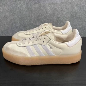 Adidas Samba Sambae Womens Shoes 7 Wonder White Gum Sole Platform Sneaker ID0434 - Picture 1 of 13