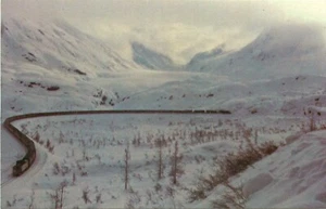 Alaska Railroad Mile Post 83 Northbound Freight Train Anchorage Postcard - Picture 1 of 2
