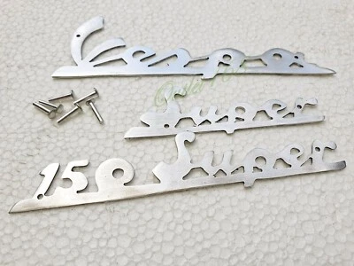 Комплект Piaggio Vespa Super 150 VBC значок металлическая эмблема логотип Schriftzug набор проколов - Изображение 1 из 4