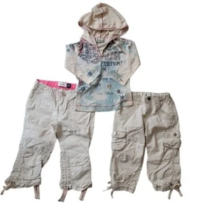 GAP Girls 4T Y2K Bundle Baggy Cargo Pants Skinny Minnie Shirt Bottoms Kids - Picture 1 of 16