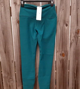 CRZ YOGA TALLE ALTO POLAR FORRADO LEGGINGS ~ VERDE AZULADO ~ M ~ NUEVOS CON ETIQUETAS - Imagen 1 de 4