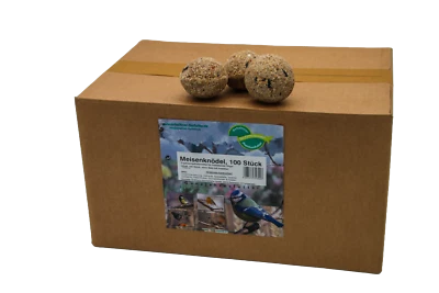 Anhaltiner Meisenknödel 100St. ohne Netz mit Insekten Rindertalg Wildvögel Fett - Bild 1 von 4