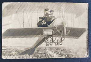 1915 Feldpost Dobert Germany RPPC Postcard Cover To Hamburg  Air Force