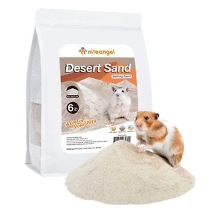 Hamster Desert Bath Sand No-Dust Litter Sand for Gerbils Chinchillas & Mice - Picture 1 of 6