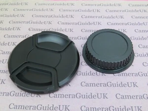 82mm Centre Pinch Front Lens Cap and Rear Lens Cap for Canon EF EF-S 82mm lenses - Picture 1 of 7