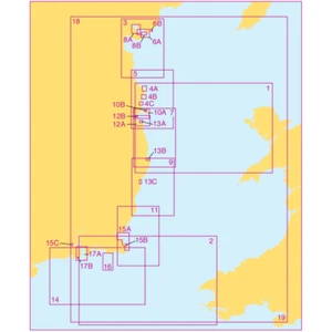 Admiralty Small Craft Charts 5621: East Coast of Ireland - FULL SET - Picture 1 of 21
