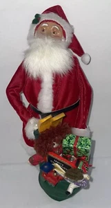 Byers Choice 1996 Santa Claus con saco de juguetes muñecas regalos hechos para Talbots 13"" - Imagen 1 de 13