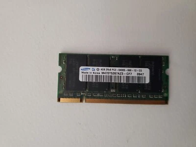4GB 三星 M470T5267AZ3-CF7 DDR2 PC2-6400s 800MHz 笔记本电脑 SoDimm RAM 内存 — 第 1/2 张图片
