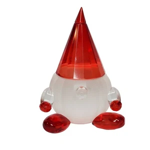 Crystal Gnome Christmas Valentine Love July Birthstone Paperweight Red - Picture 1 of 7
