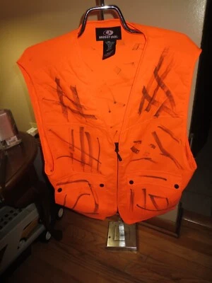Men's Mossy Oak Orange Zip Vest  Size SM Excellent Condition - Image 1 of 3