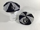 Raiders NFL Vintage Kinder Jugend Druckknopflasche verstellbare flache Kappe Mütze Caddy 2-teilig Posten