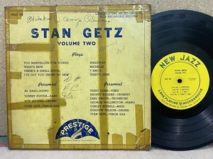 Stan Getz Volume Two VG+ PRESTIGE COVER NEW JAZZ MONO DG 10” RARE - Picture 1 of 1