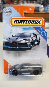Matchbox Bugatti MBX Coastal #46/100 2018 Bugatti Divo en gris - Imagen 1 de 3