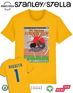 Herren Fußball T-Shirt Rene Higuita Scorpion Kick Kolumbien Name/kein Comic 1990er - Bild 1 von 9