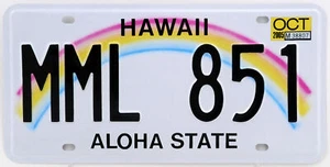 Plaque d'immatriculation américaine, HAWAII Aloha State - Photo 1/1