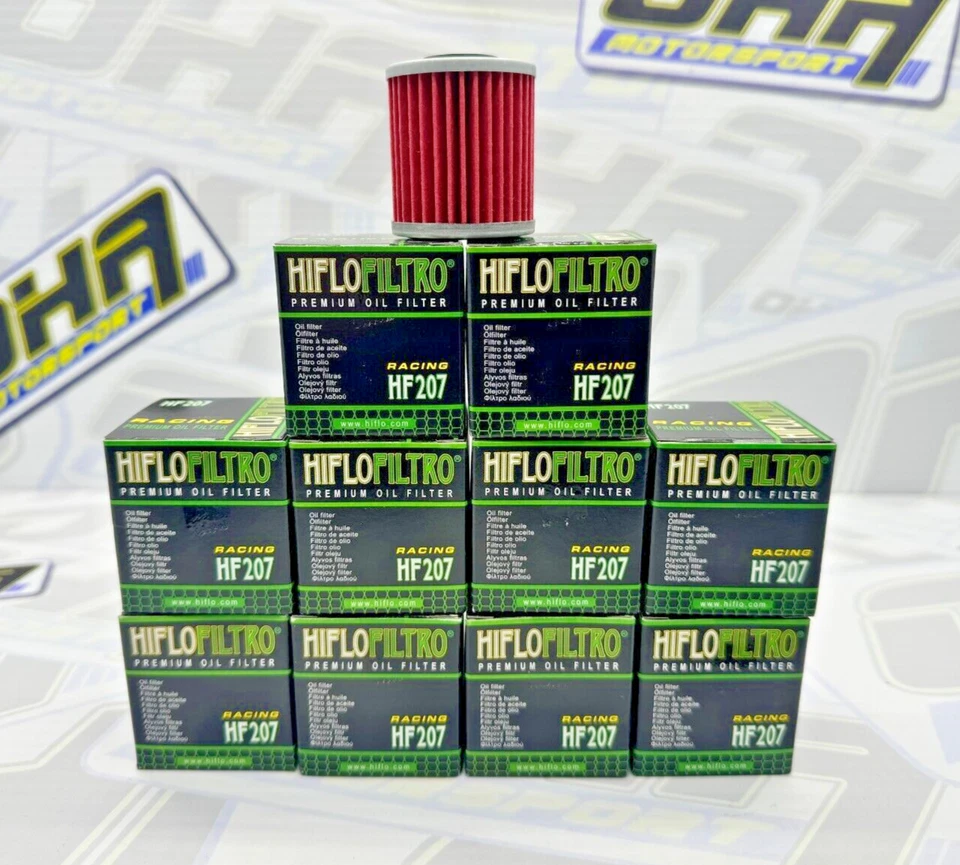 10 x NUEVO Filtro de aceite Hiflo Premium HF207 para Suzuki RMZ250 RMZ 250 2004-2025 Foto 1 de 1