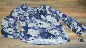 Simply VERA WANG Bouquet Bell Sleeve Knit Top Extra Soft Casual Career Shirt - Picture 1 of 4
